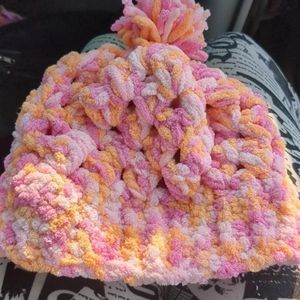 Crocheted beanie